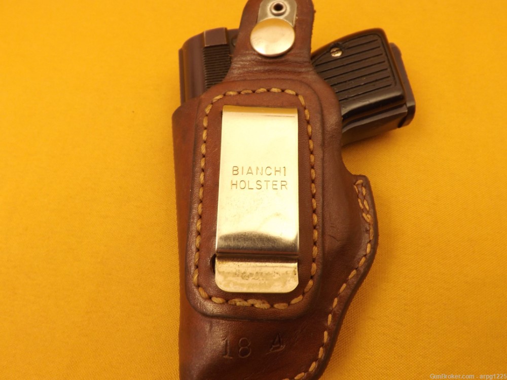STERLING AUTO .22LR SEMI AUTO PISTOL W/LEATHER HOLSTER-img-13