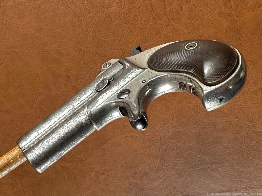 Remington Model 95 Over Under .41 Cal Double Deringer Pocket Pistol Nickel-img-5