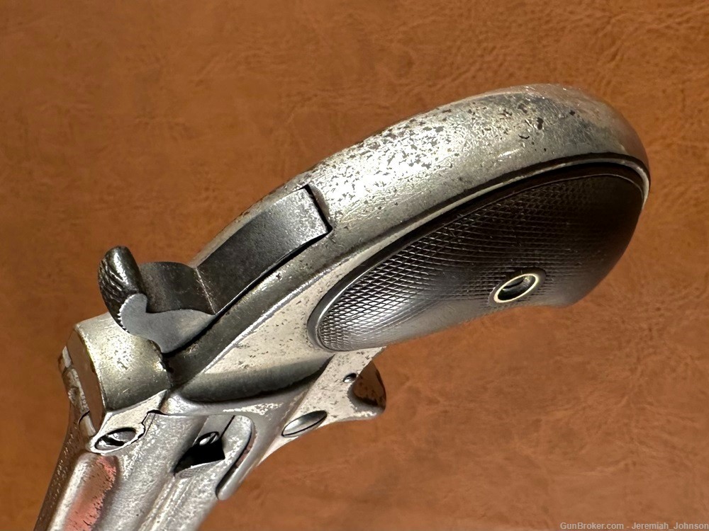 Remington Model 95 Over Under .41 Cal Double Deringer Pocket Pistol Nickel-img-4