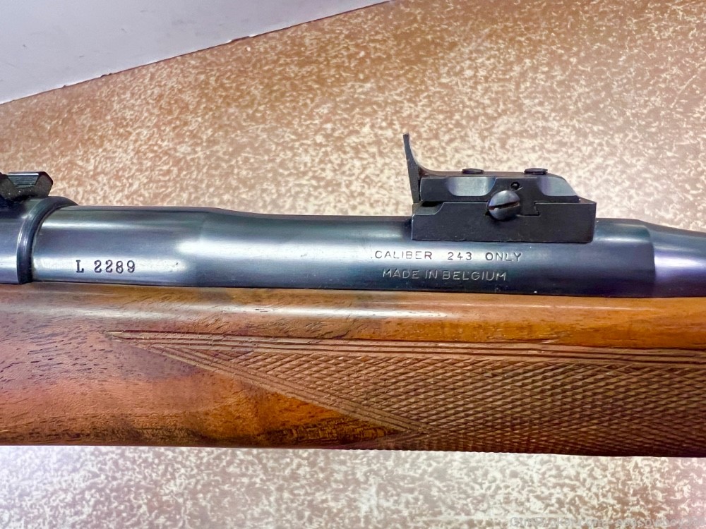Browning Safari 243 made in Belgium FN action 22.5" pencil barrel-img-7