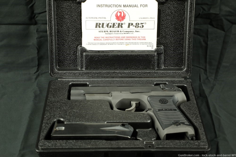 Ruger P-85 9mm 4.5” Semi-Automatic Pistol w/ Original Box MFD 1989-img-37