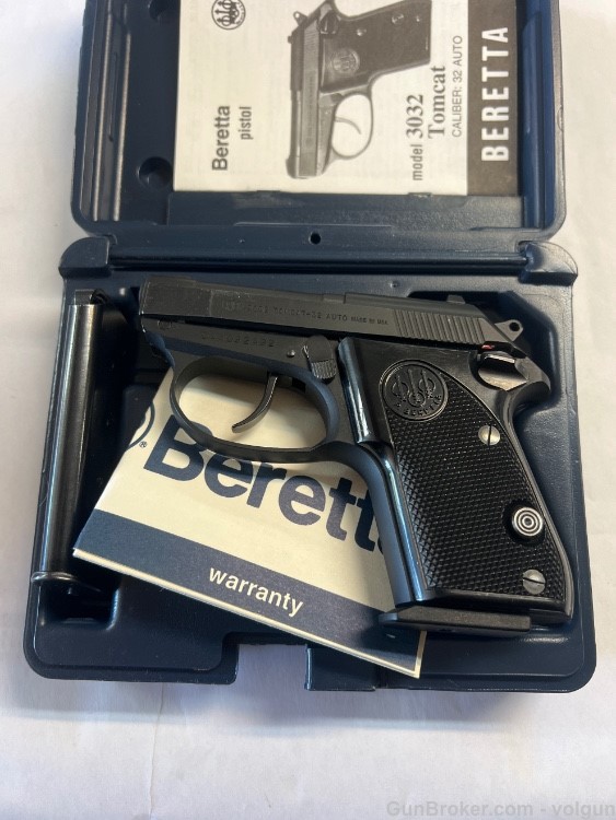beretta 3032 tomcat 32acp tip up matte blue pistol 32-img-0