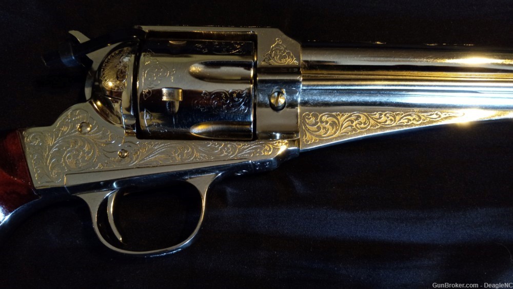 Taylor/Uberti Laser Engraved SA 1875 Outlaw Nickel 7.5" Barrel .45 Colt-img-8