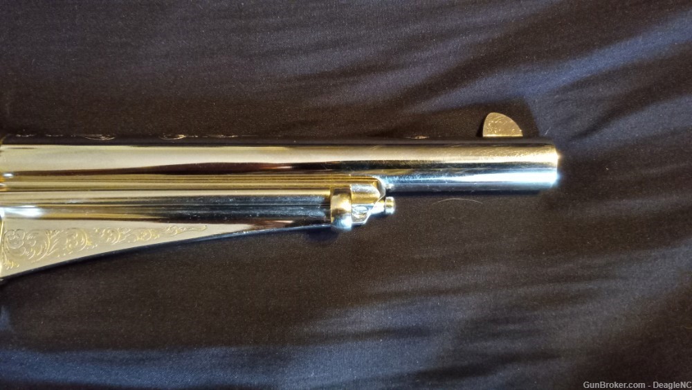Taylor/Uberti Laser Engraved SA 1875 Outlaw Nickel 7.5" Barrel .45 Colt-img-7
