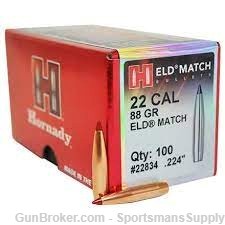 500 Rnds of Hornady .22 Cal 88 Gr ELD Match RELOADING BULLETS ONLY!!-img-0