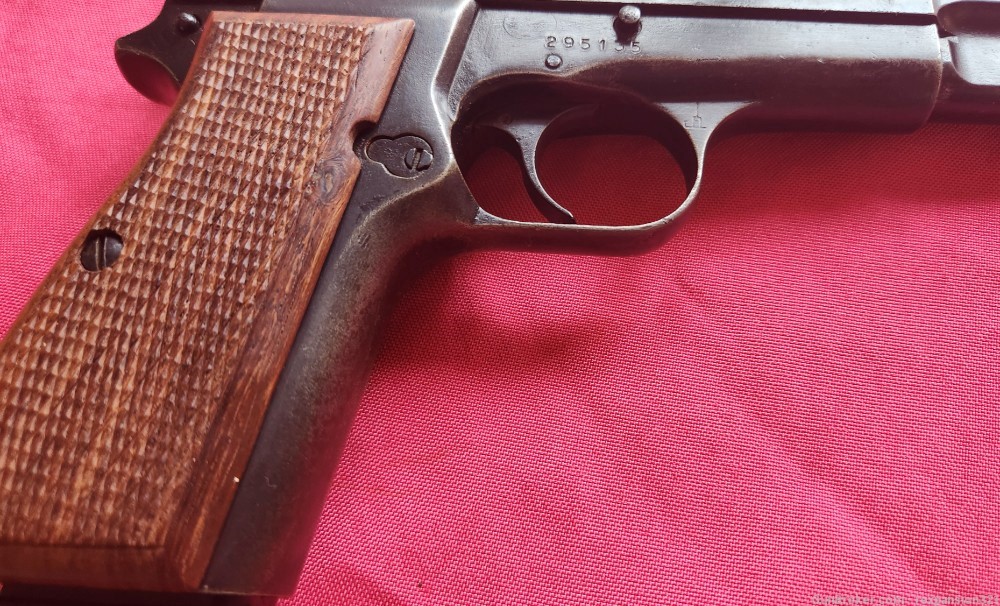 RARE F.N BROWNING  HI POWER 9MM ARGENTINE 1970S -img-6