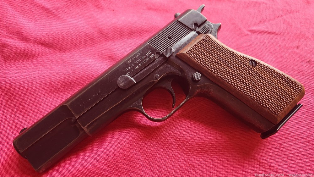 RARE F.N BROWNING  HI POWER 9MM ARGENTINE 1970S -img-1