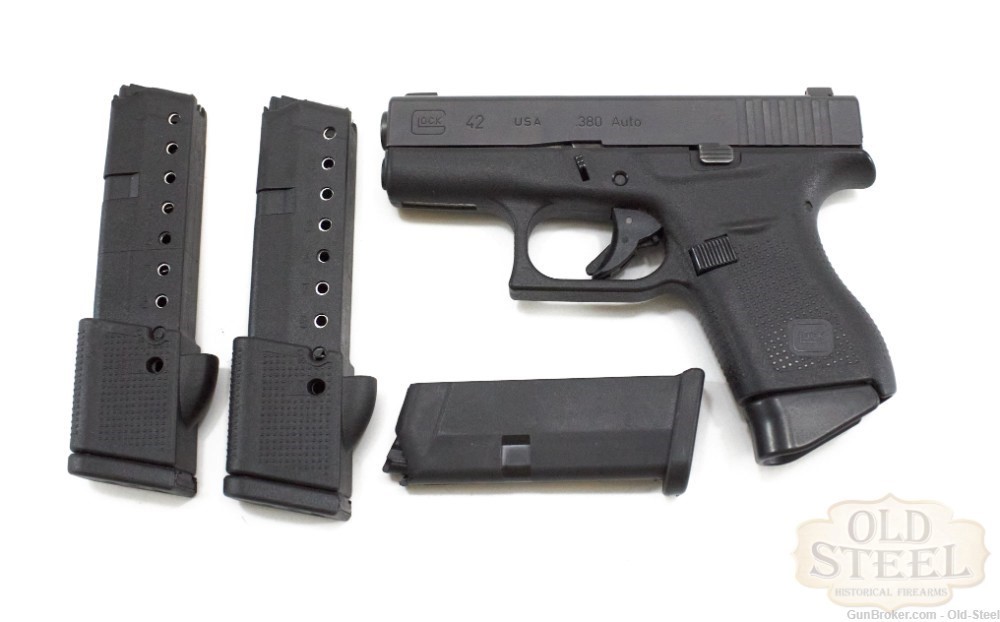 Glock 42 .380 ACP Compact Conceal Carry w/Original Box + Extra Mags-img-2