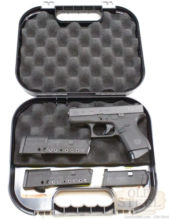 Glock 42 .380 ACP Compact Conceal Carry w/Original Box + Extra Mags-img-0