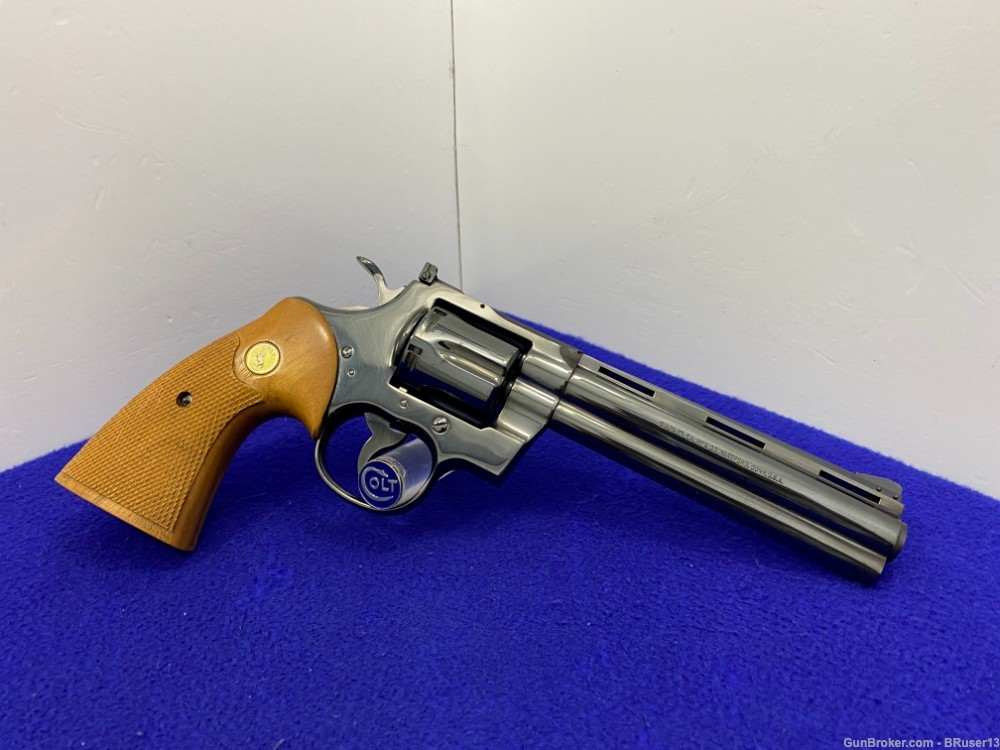 1972 Colt Python .357 Mag Blue 6" -ICONIC SNAKE SERIES- Incredible Piece   -img-14