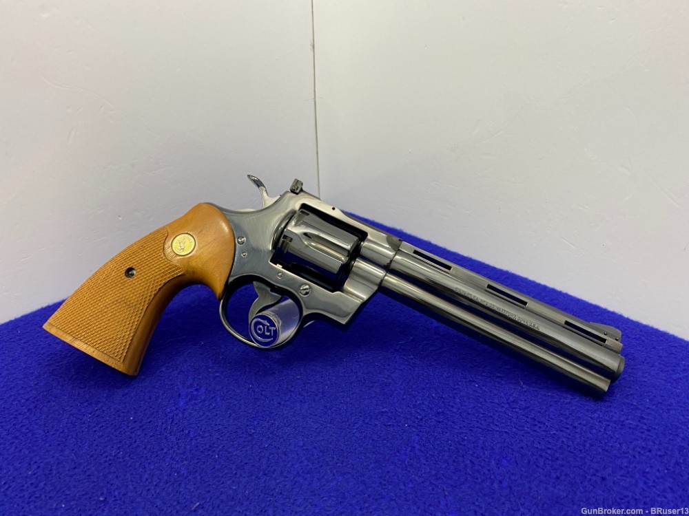 1972 Colt Python .357 Mag Blue 6" -ICONIC SNAKE SERIES- Incredible Piece   -img-13