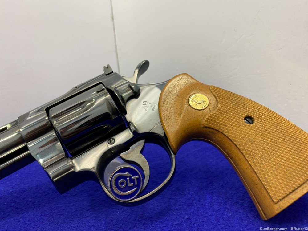 1972 Colt Python .357 Mag Blue 6" -ICONIC SNAKE SERIES- Incredible Piece   -img-6