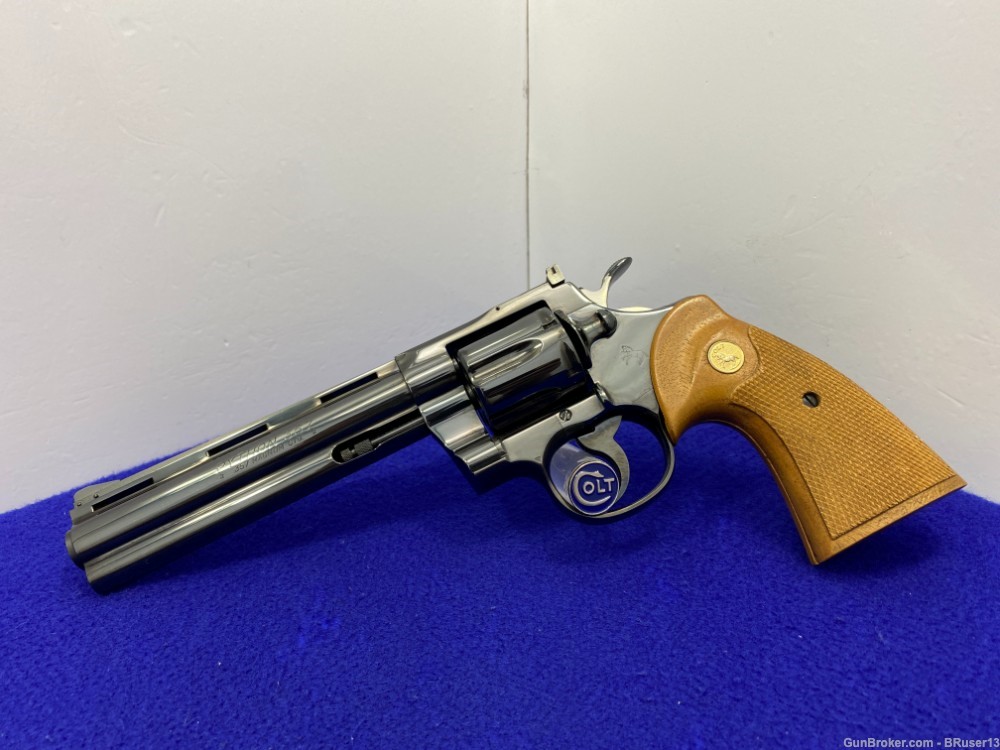 1972 Colt Python .357 Mag Blue 6" -ICONIC SNAKE SERIES- Incredible Piece   -img-4