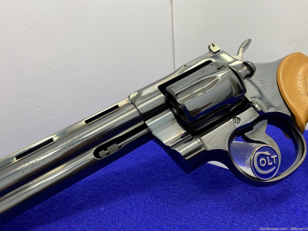1972 Colt Python .357 Mag Blue 6" -ICONIC SNAKE SERIES- Incredible Piece   -img-7