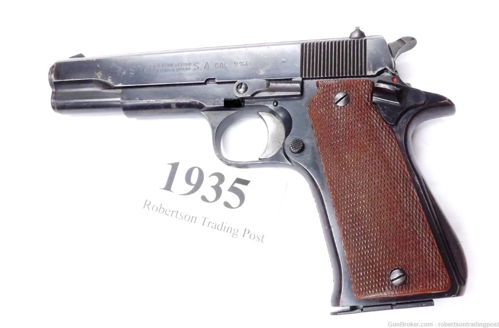 Star Spain 9mm Super B 5” Blue 1974 Spanish Guardia Pistol C&R CA OK VG-img-0