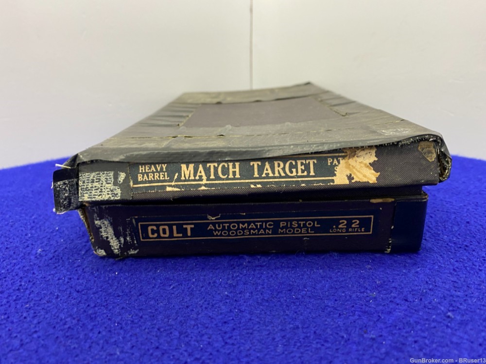 1940 Colt Woodsman Match Target .22 LR *RARE ORIGINAL ELEPHANT EAR GRIPS*-img-3
