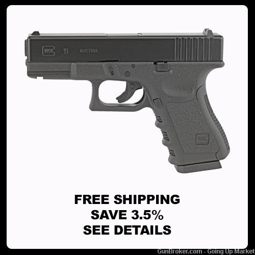 Glock 19 Gen 3 Air Pistol - Save 3.5% See Details-img-0
