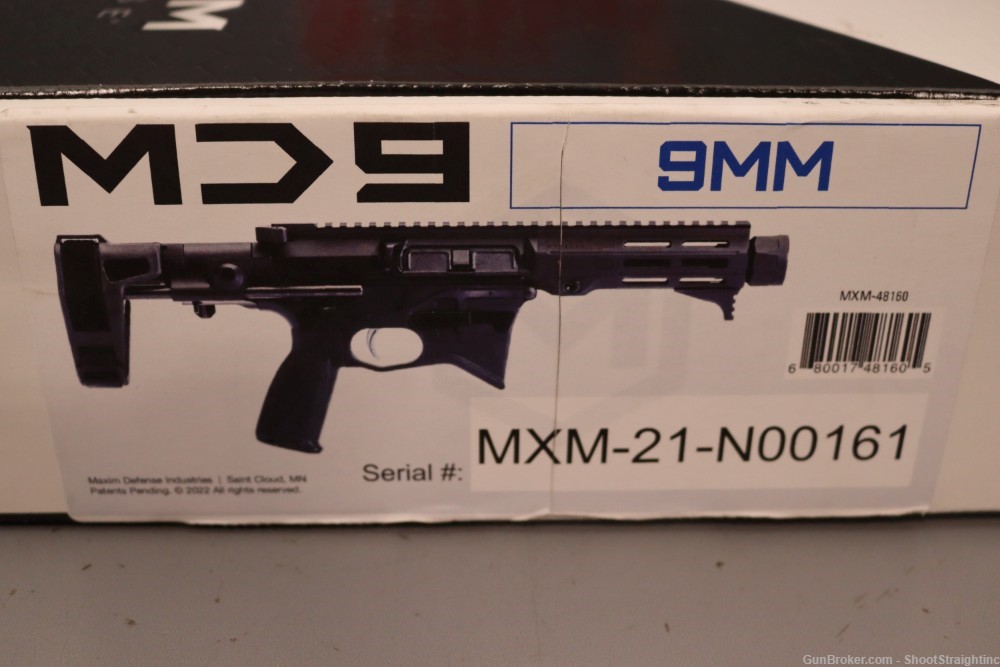 Maxim Defense MD9 9mm 5.8" w/box - Glock Mag - NEW --img-13