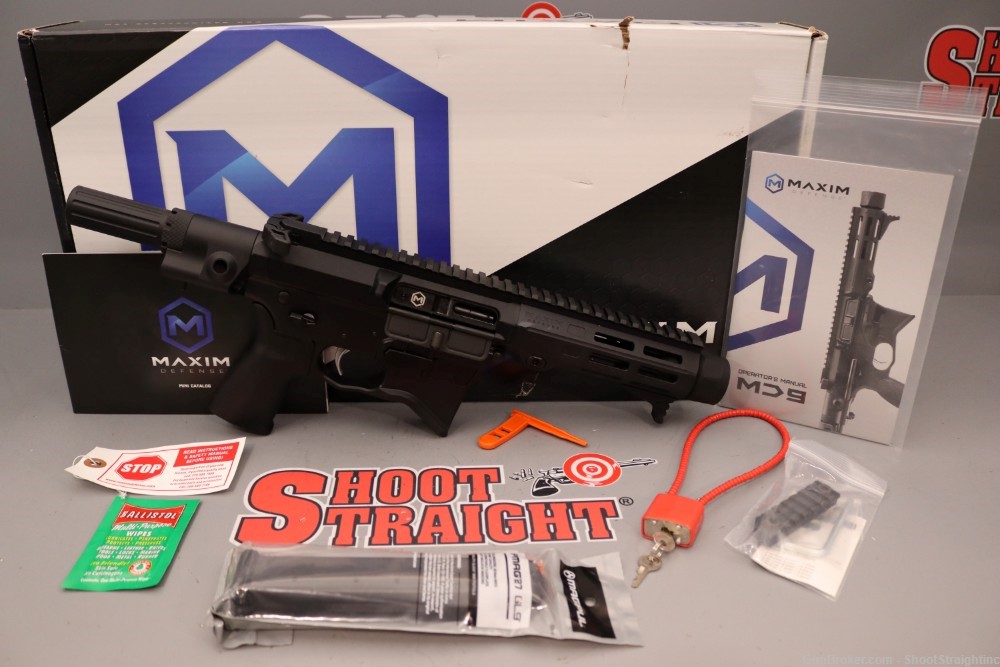 Maxim Defense MD9 9mm 5.8" w/box - Glock Mag - NEW --img-0