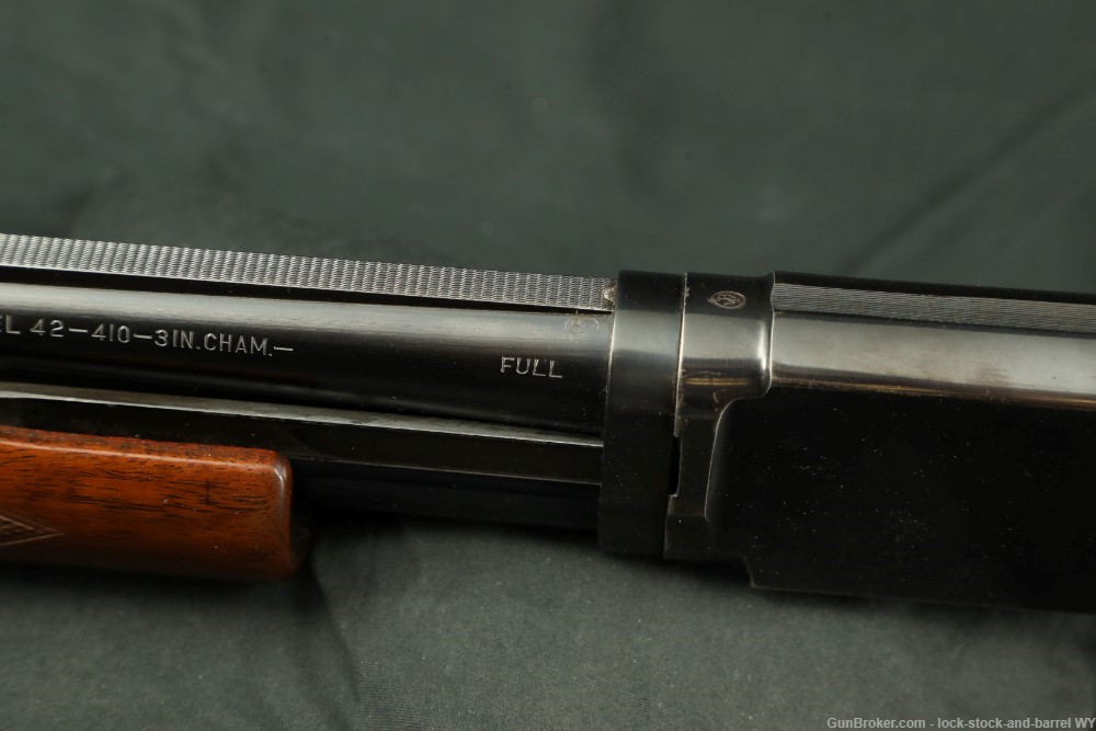 Winchester Model 42 26" Solid Rib Skeet .410 Bore Pump Shotgun, C&R 1950 -img-26