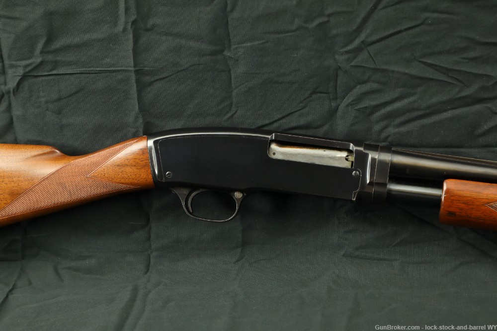 Winchester Model 42 26" Solid Rib Skeet .410 Bore Pump Shotgun, C&R 1950 -img-4