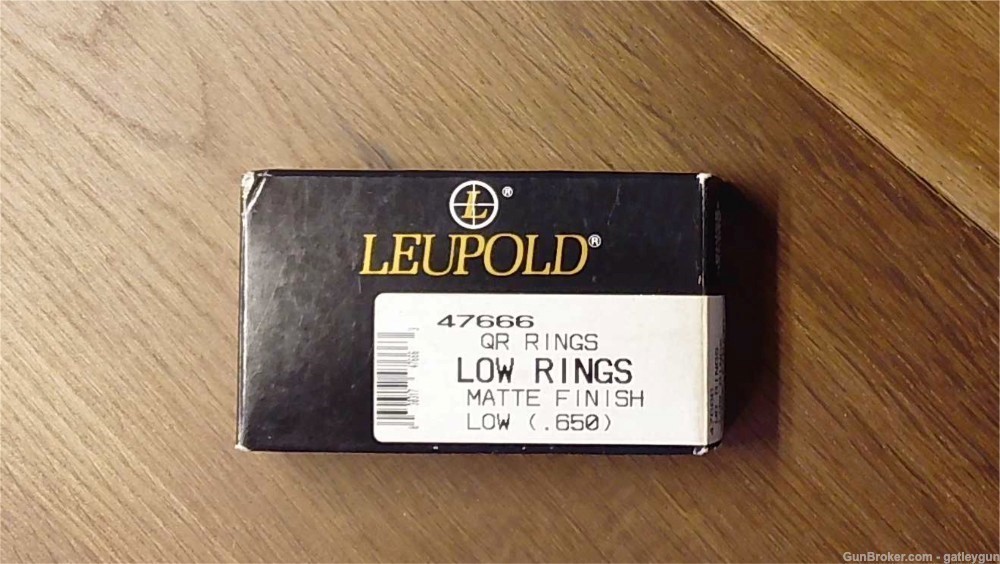 Leupold QR 1in Low Rings .650 , Matte Finish-img-0