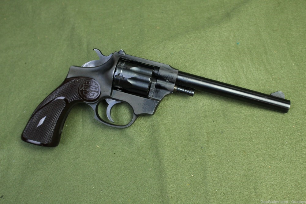 JC Higgins Model 88 22 LR 6 inch Double Action revolver 9 Shot-img-1