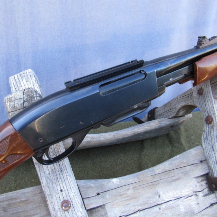 Classic 70s Era Remington 7600 Pump Rifle 30-06 W/Gloss wood and rust blue -img-1
