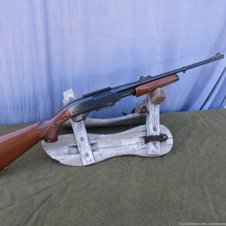 Classic 70s Era Remington 7600 Pump Rifle 30-06 W/Gloss wood and rust blue -img-0
