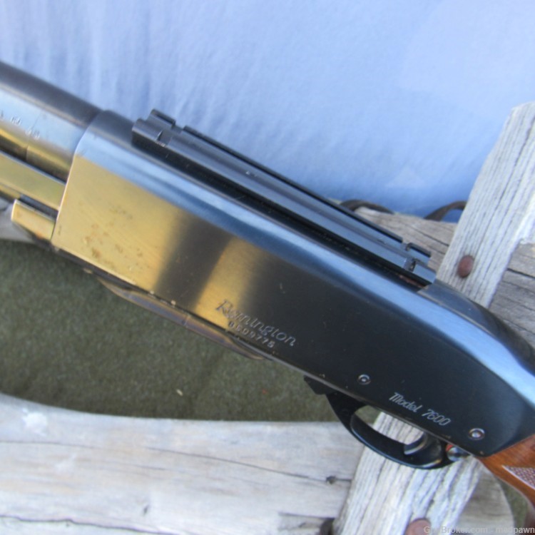 Classic 70s Era Remington 7600 Pump Rifle 30-06 W/Gloss wood and rust blue -img-4