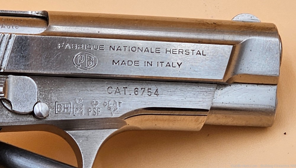 Fabrique Nationale (Beretta) Browning BDA .380 ACP pistol nickel plated -img-9