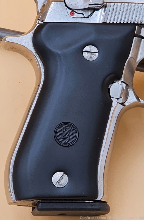 Fabrique Nationale (Beretta) Browning BDA .380 ACP pistol nickel plated -img-8