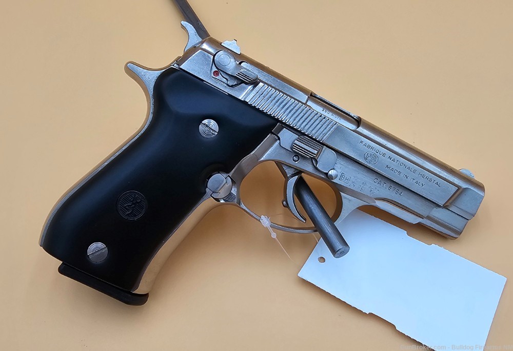 Fabrique Nationale (Beretta) Browning BDA .380 ACP pistol nickel plated -img-4
