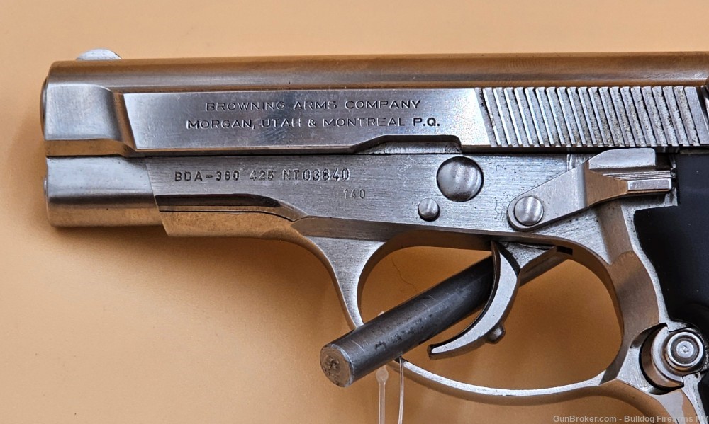 Fabrique Nationale (Beretta) Browning BDA .380 ACP pistol nickel plated -img-11