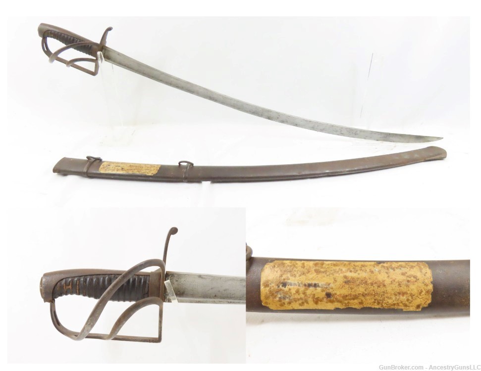MID-19th Century CAVALRY SABER Military Sword-img-0