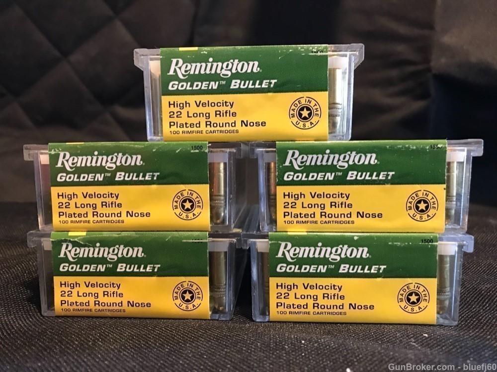 Remington golden bullet 500 rounds 22 long rifle free shipping-img-0