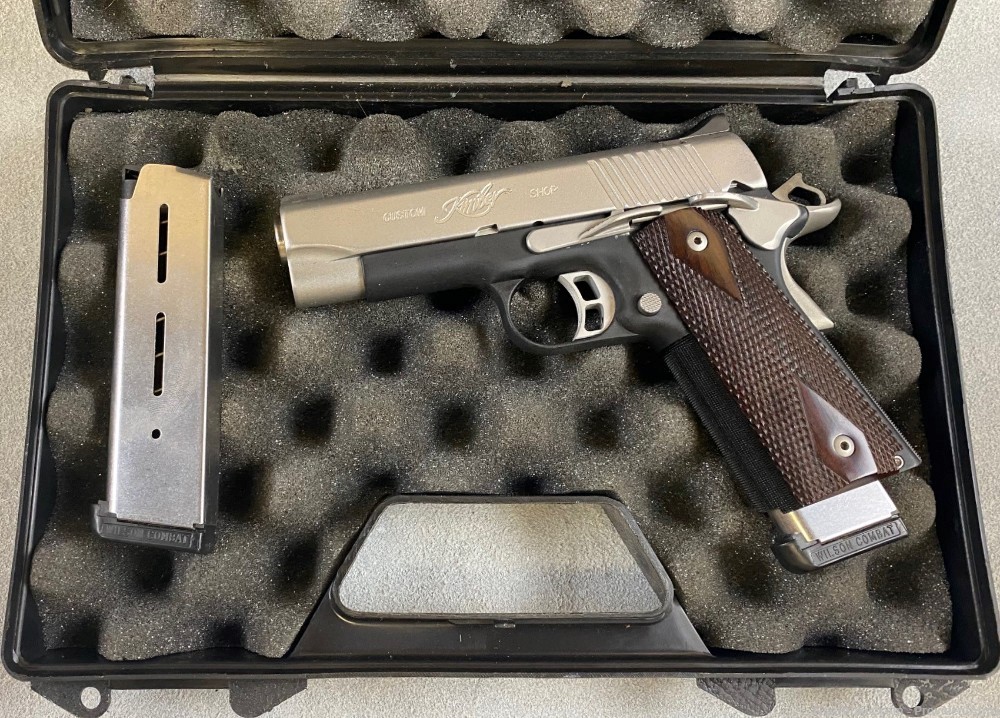 KIMBER PRO CDP II 45 ACP 2 MAGS BOX  GOOD CONDITION *USED* PENNY AUCTION -img-2