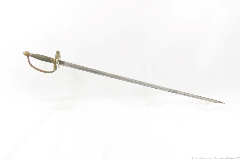 CIVIL WAR Era Antique AMES MANUFACTURING Co. U.S. M1840 NCO Sword SCABBARD -img-2