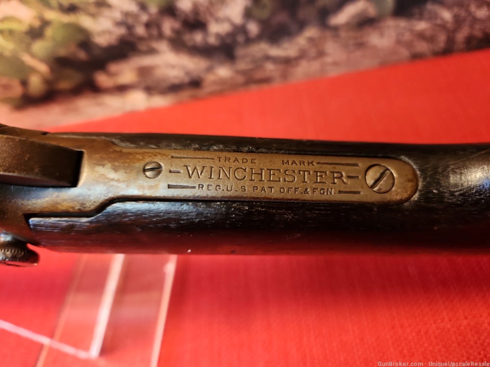 Winchester model 90 pump action rifle 22 WRF made in 1924-img-19