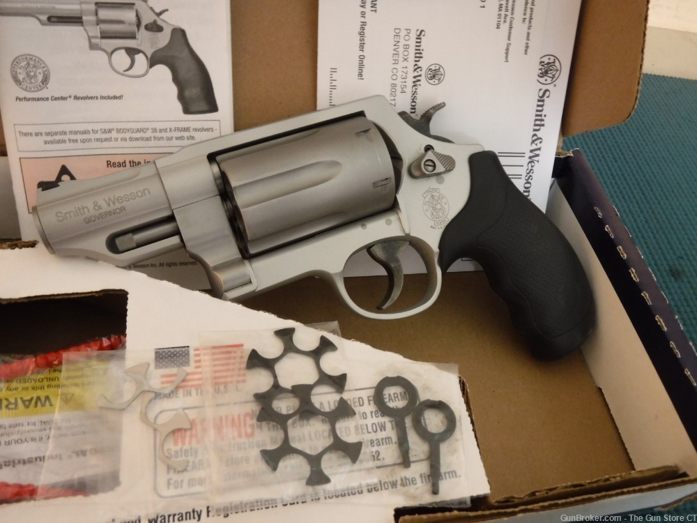 S&W Governor Silver .45 Colt .410 6 Shot Revolver #160410-img-1