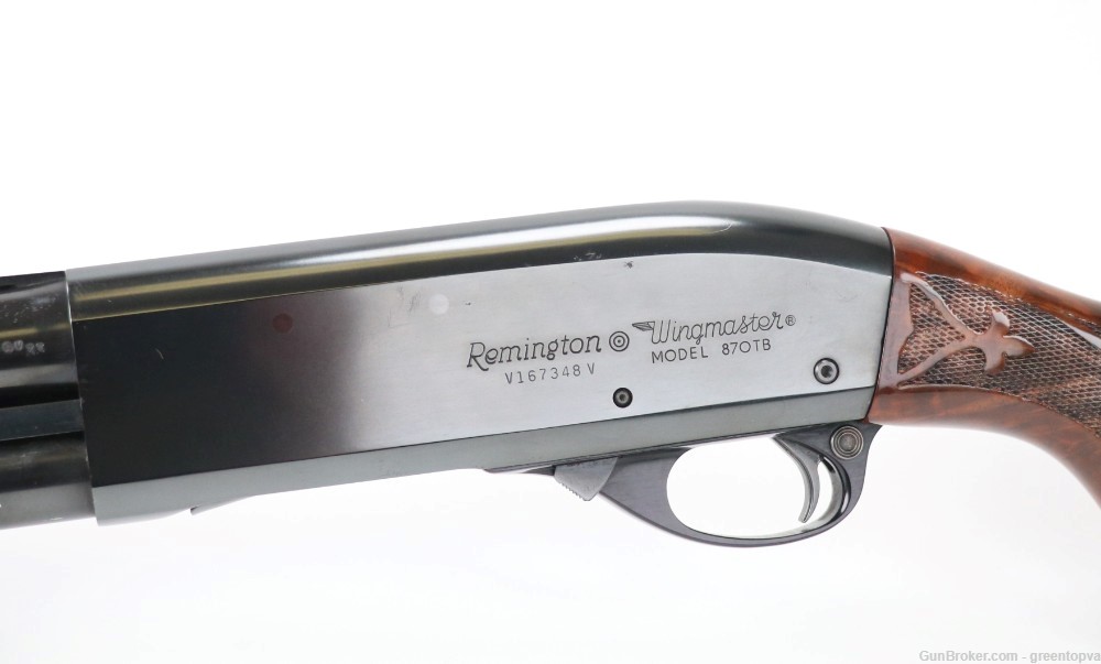 Remington 870TB Wingmaster Trap 12ga 30" Full Gorgeous Wood!-img-14