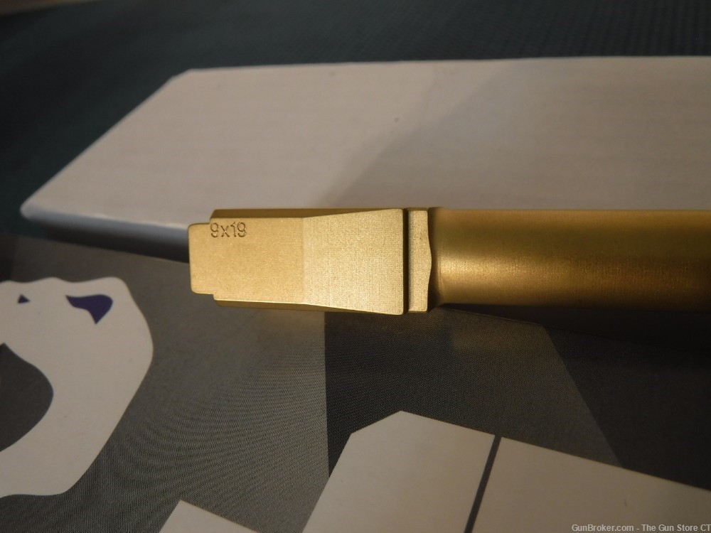 JCS Weapons Glock 43/43X 9mm Titanium Nitride (TiN) Matte Gold Barrel-img-2