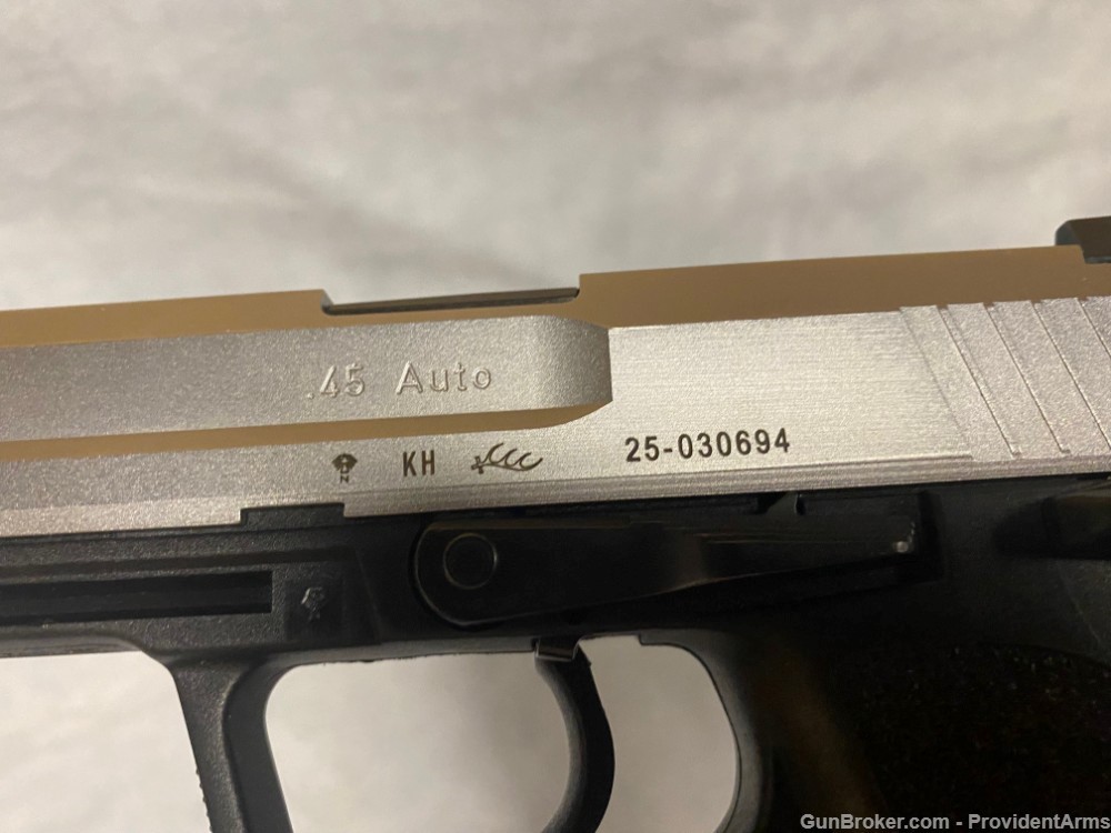 HECKLER & KOCH USP 45 STAINLESS 45 ACP 4.25"RARE EARLY *USED* PENNY AUCTION-img-12