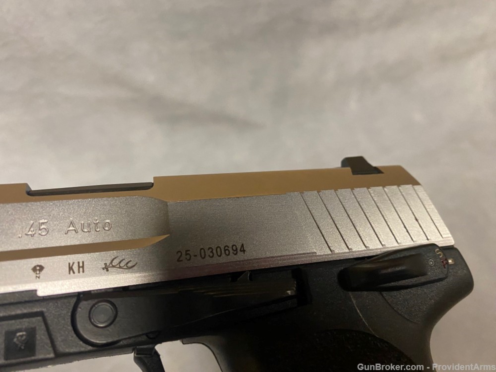 HECKLER & KOCH USP 45 STAINLESS 45 ACP 4.25"RARE EARLY *USED* PENNY AUCTION-img-14