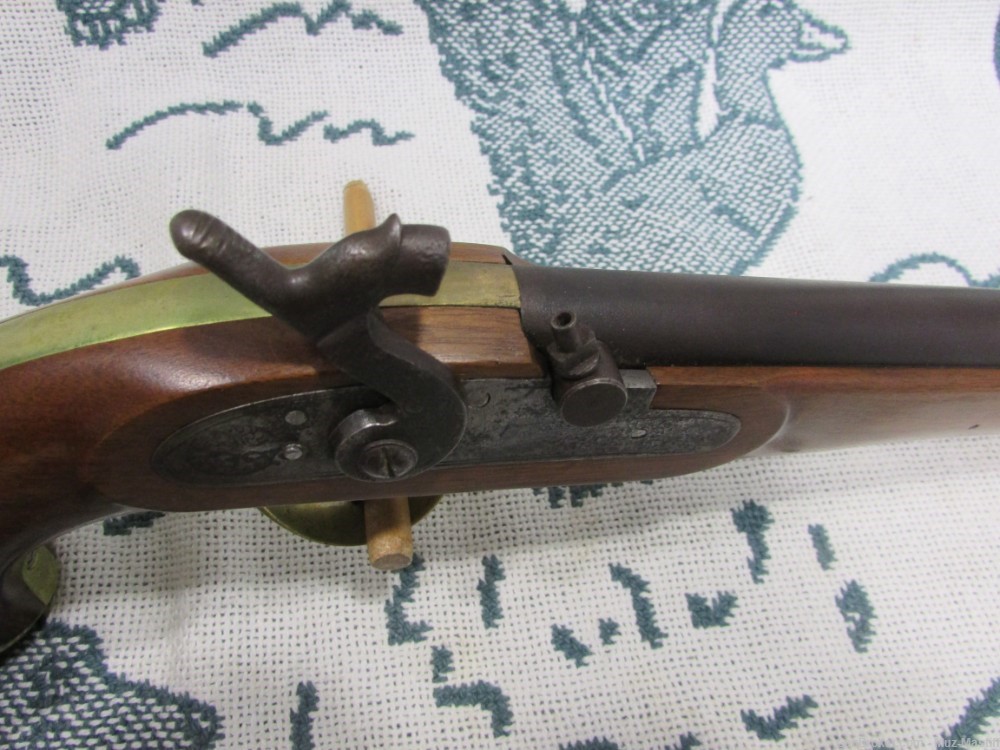 1800's 45cal Kentucky / Navy Moll Percussion Pistol -img-5