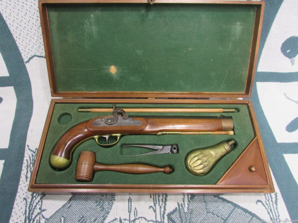 1800's 45cal Kentucky / Navy Moll Percussion Pistol -img-0