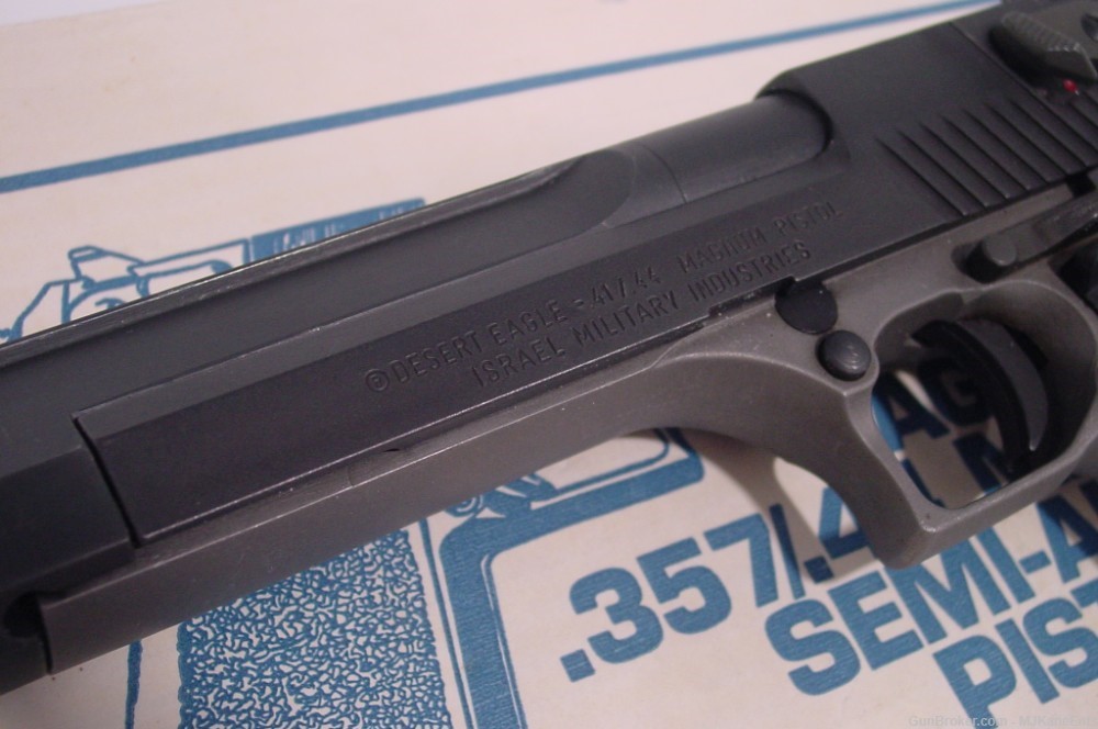 Made in Israel IMI Magnum Research Desert Eagle .44Mag pistol w/3 magazines-img-11