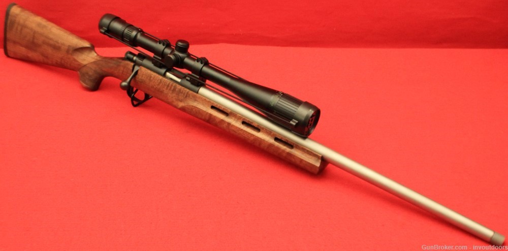 Cooper Arms 57M Montana Varminter .22 LR 24"-barrel W/Bushell Elite scope.-img-0