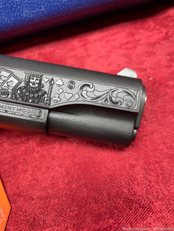 NIB Colt 1911 Government 45 acp . Stunning (Gambler) Engraved!-img-8