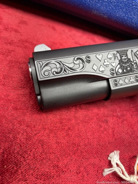 NIB Colt 1911 Government 45 acp . Stunning (Gambler) Engraved!-img-1